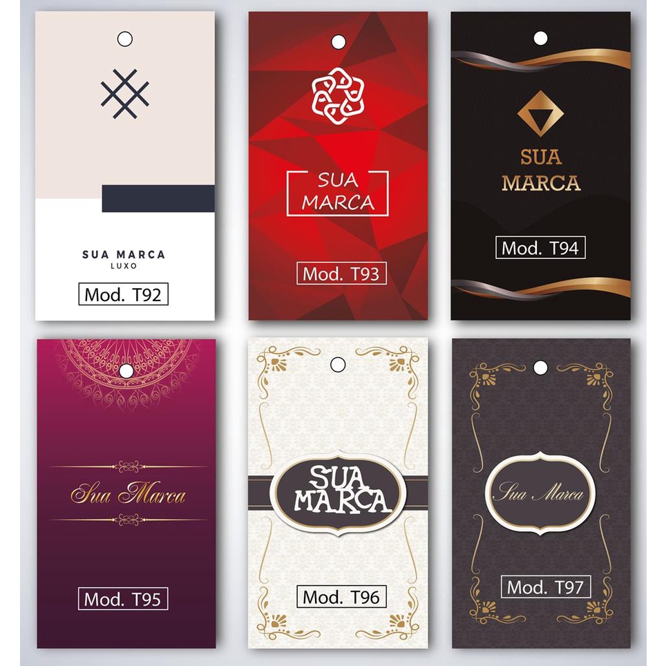 Tag Personalizada para Roupas Cartelas de Roupa Etiquetas ...