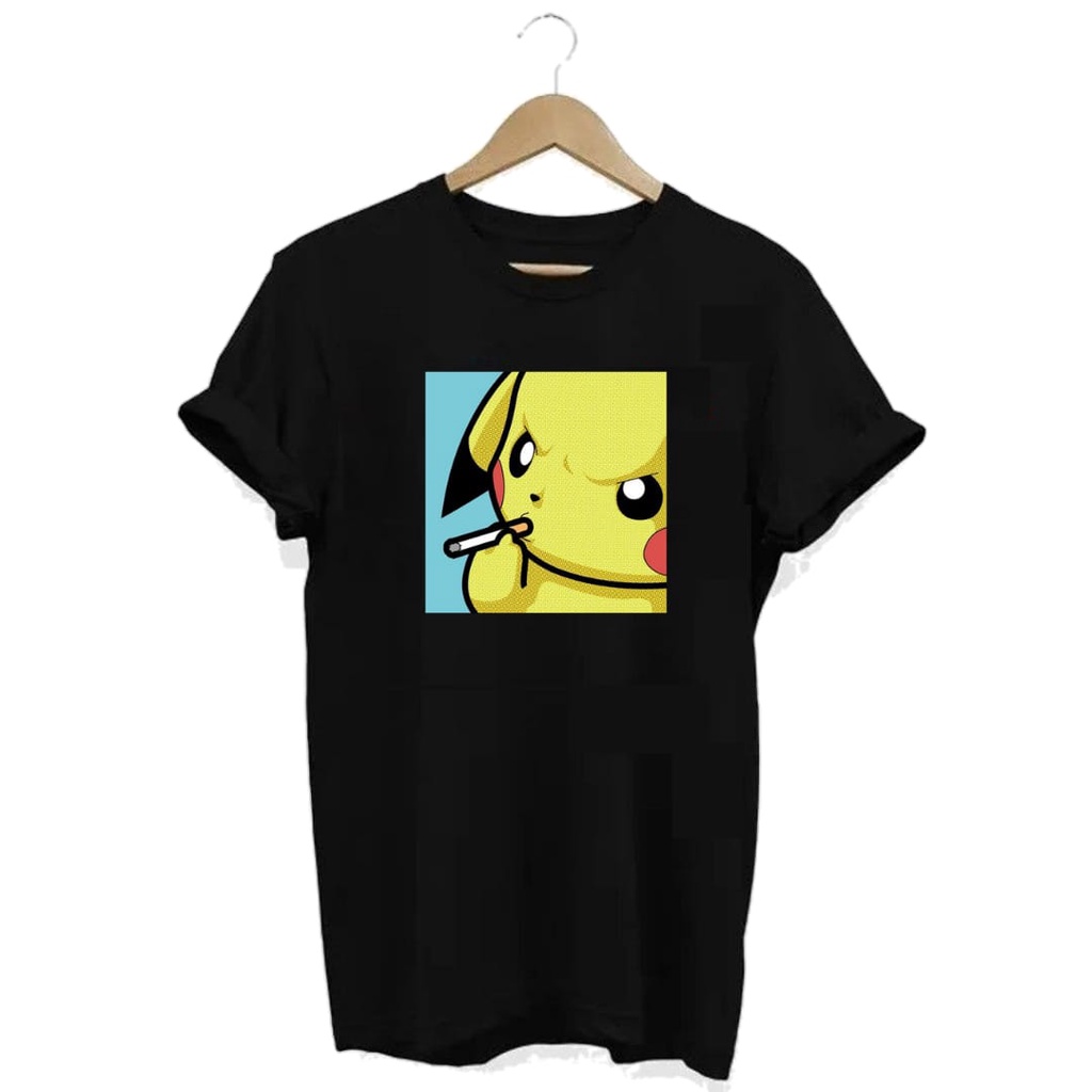 Camisa Negra Pikachu Anime Game Alta Calidad | Meses Sin Intereses