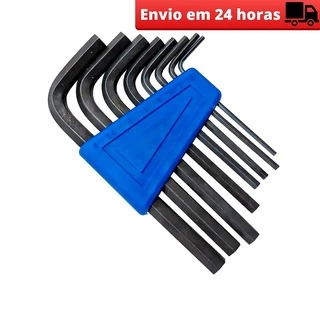 Jogo de Chave Allen 8 Funções Bike Carro Moto Bicicleta Kenli Tipol L Bike Versátil