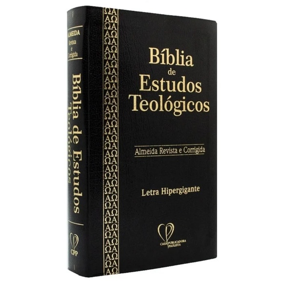 Bíblia De Estudos Teológicos - Capa Luxo Preta