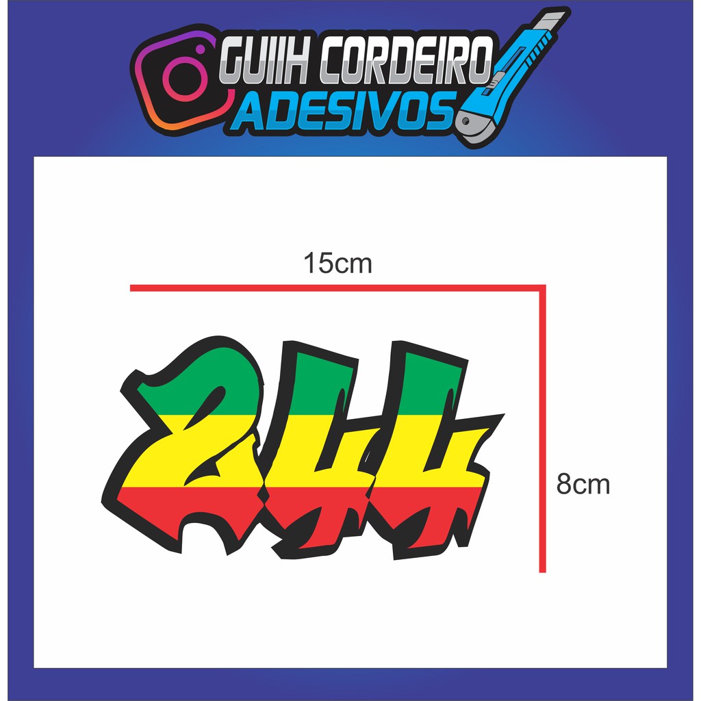 Adesivo 244 | Shopee Brasil