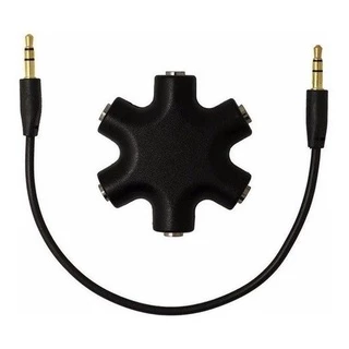Adaptador Multiplicador Splitter Pino P2 Para 5 Saídas
