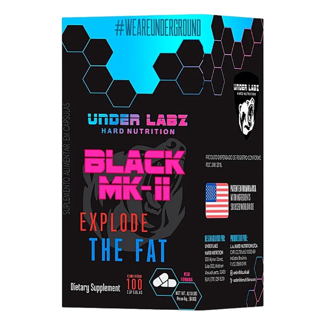 Black Mk-II Explode (100 Caps) - Under Labz | Shopee Brasil