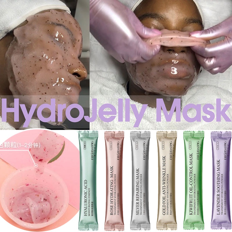 Hydrojelly Mask Collagen Rose Hyaluronic Acid Soft Mask Powder Face