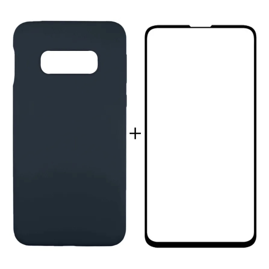 Capa Capinha Case Aveludada + Película de vidro 9D SAMSUNG GALAXY S10E