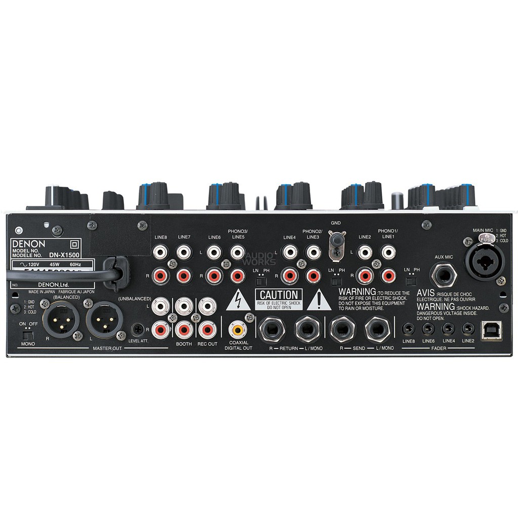 Mixer Denon DN-X1500 Mixer DJ profissional de 4 canais com