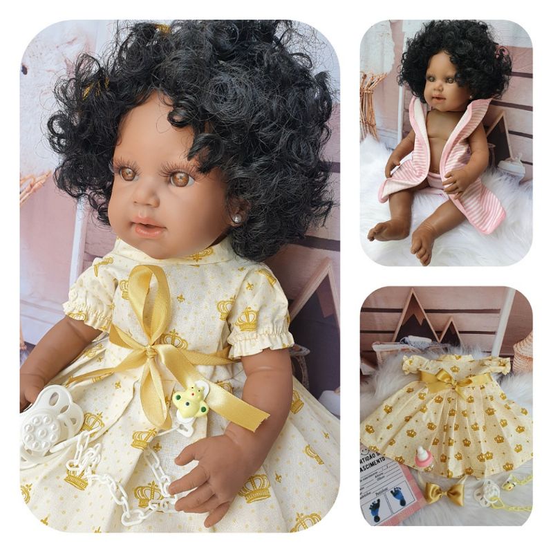 Boneca Bebê Reborn Morena Com …