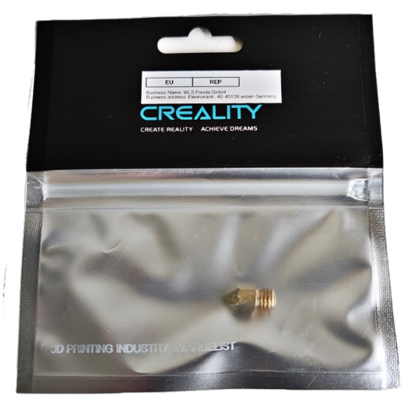 Bico - Nozzle - Original Creality - 1.75mm - MK8 - 0.4/0.6/0.8/1.0mm