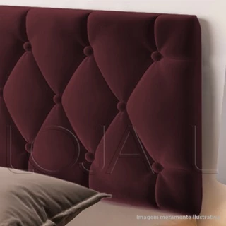 Cabeceira Estofada 1,40 x 55 Dobrável Paris Varias Cores