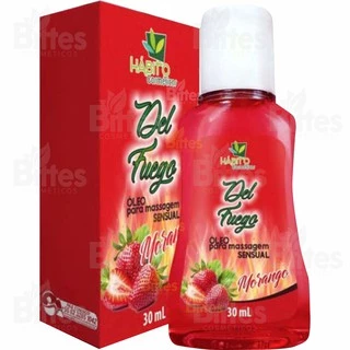 Del Fuego Morango Hábito Cosméticos Óleo para Massagem Sensual sexy shop