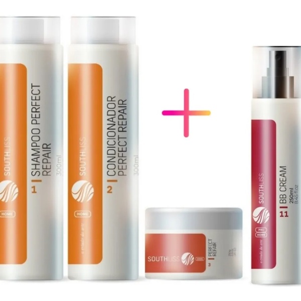 Kit Perfect Repair Shampoo, Máscara, Cond. e BB Cream | Shopee Brasil