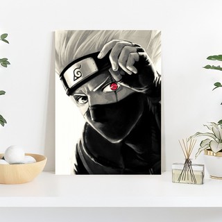 Compra online de Pôsteres de anime Naruto, arte de alta qualidade, adesivos  de parede, presente de Natal, sala de casa, imagens de personagens de desenhos  animados