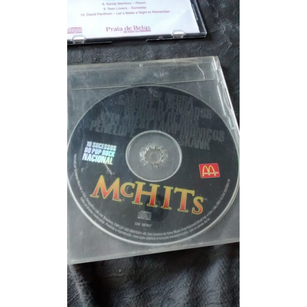 Cd Mc Hits - 10 Sucessos do Pop Rock Nacional - Sem Encarte | Shopee Brasil