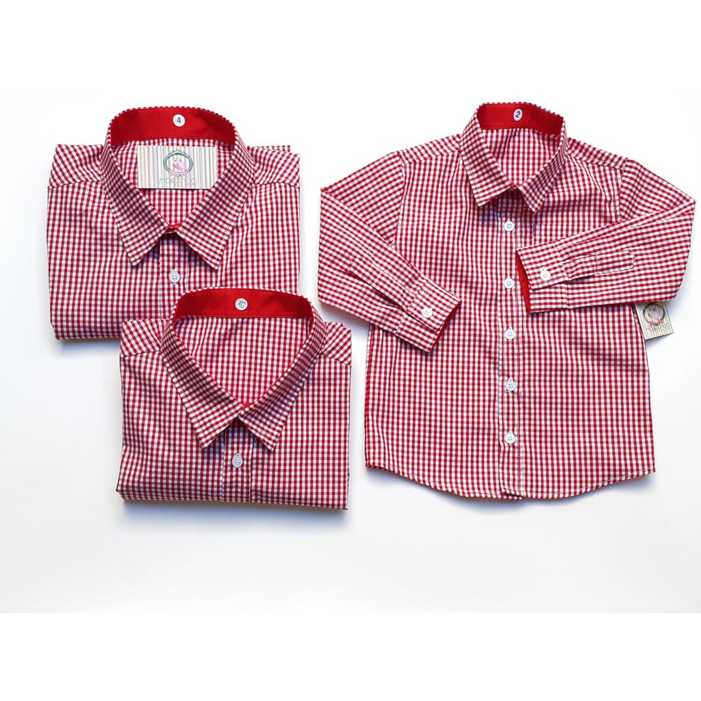 Camisa xadrez para store familia