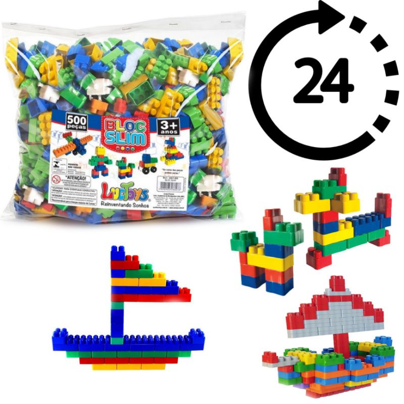 Blocos de montar Lego - 52 peças - COORDENAÇÃO MOTORA - Nina Brinca -  Brinquedos Educativos e Jogos Pedagógicos