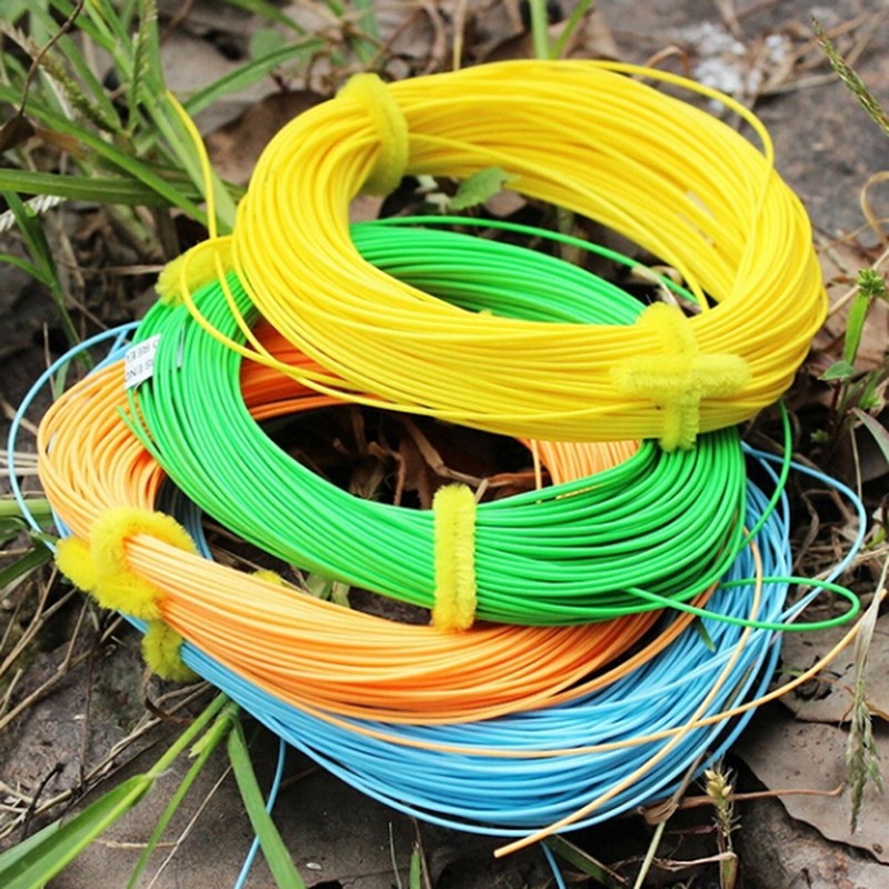 YL 100FT Linha De Pesca De Peso forward Flutuante Com Mosca wf 4f 5f 6f ...