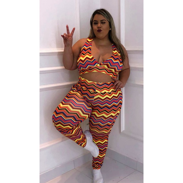 Roupas para ginastica 2024 feminina plus size