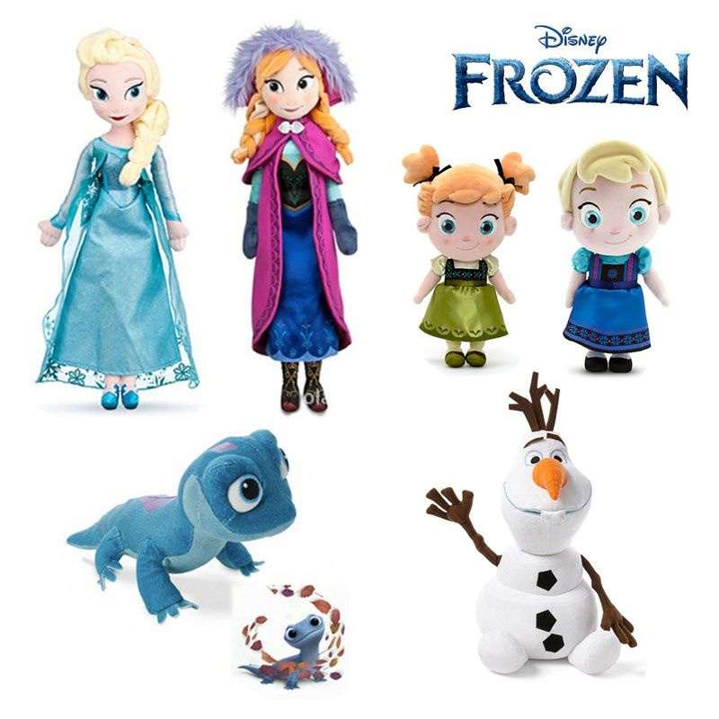 50 Cm Congelado Anna Elsa Bonecas Rainha da Neve Princesa Anna Elsa Boneca  Brinquedos Recheados Frozen Plush Crianças Brinquedos Aniversário Natal  Presente-i