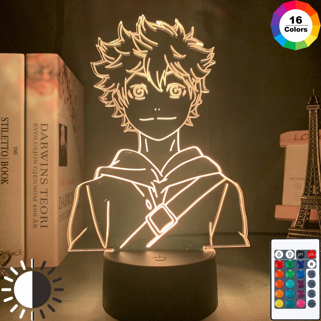 Yagami – Lâmpada noturna de LED de acrílico, presente de anime, nota de  morte, para decoração de quarto infantil, luz noturna