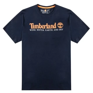 Timberland Manga Curta De Verão Masculina Nova Camiseta De Algodão De Estampada Casual