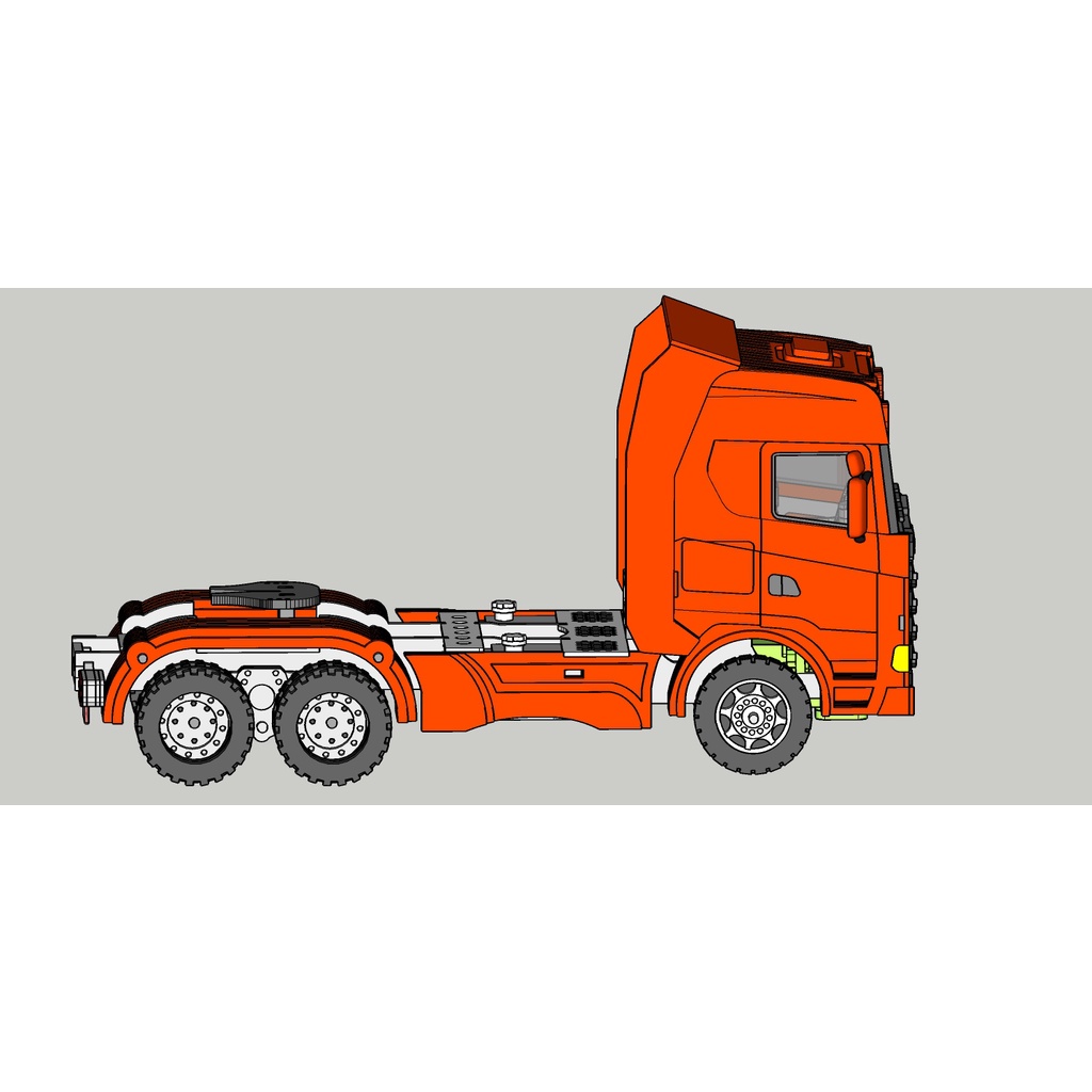 Caminhao scania quebra cuca 3d miniatura em mdf