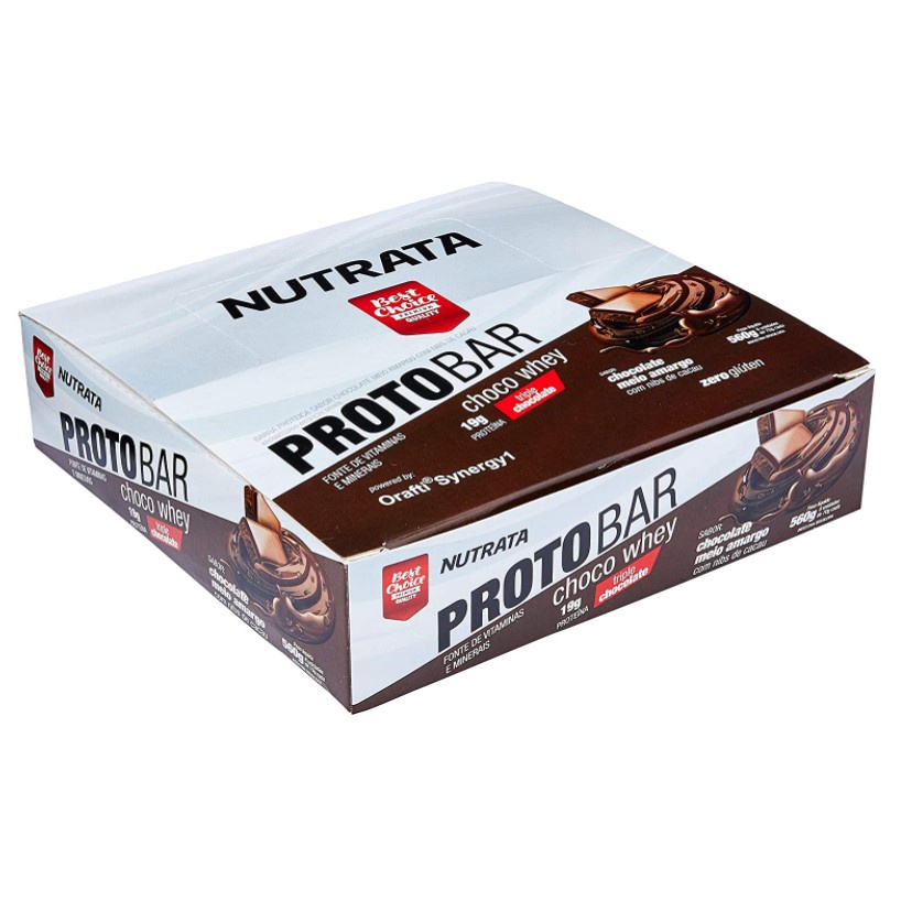 ProtoBar Whey (8 unidades – 70g) – Sabor Choco Whey, Nutrata