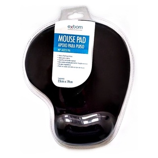 Mouse pad com apoio silicone em gel coesivo para descanso de punho MP-AU2319A