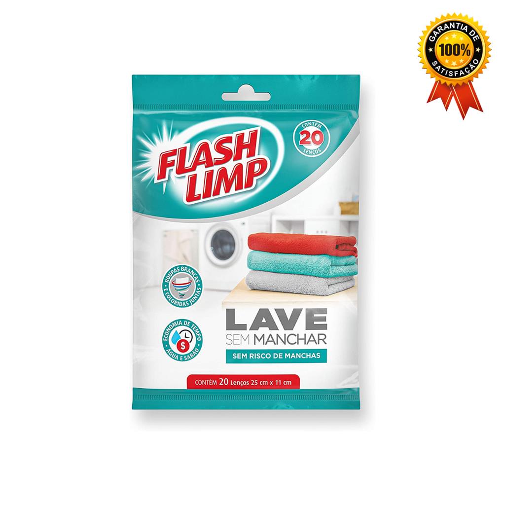 Panos Lave Sem Manchar 20 Pecas SAN7764 Flash Limp