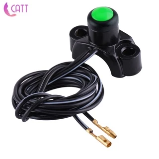 Catt Interruptor De Botão De Partida Para Guidão De Motocicleta Atv 22mm Preto