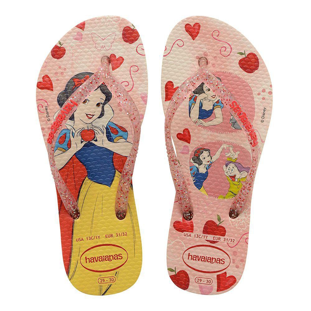 Havaianas baby 2025 branca de neve