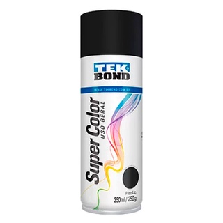 Tinta Spray Preto Fosco Uso Geral 350ml Tekbond
