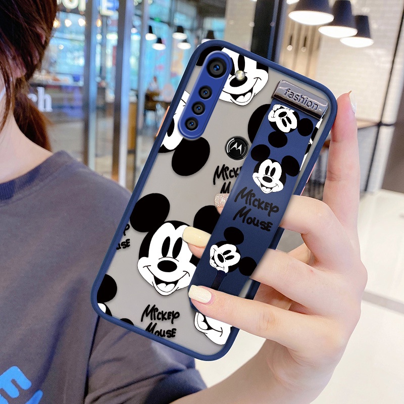 Capa para motorola moto g8 power g8 plus g8play com pulseira fofo