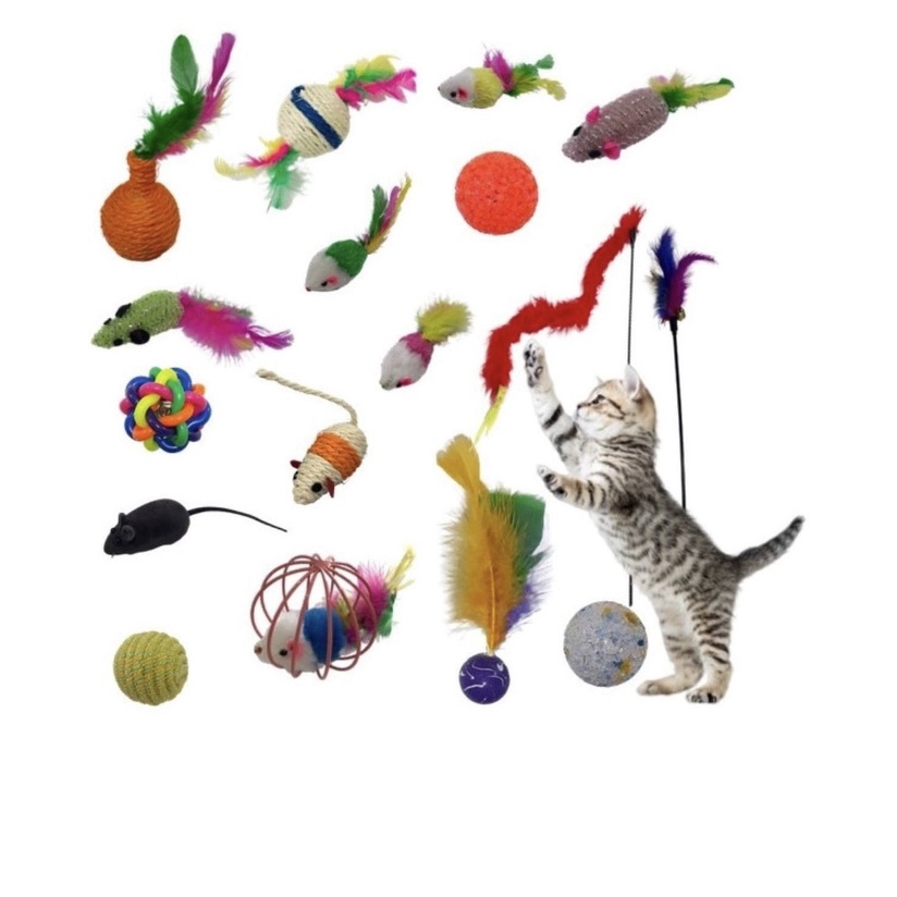 JOGO FEATHER TWISTER PARA GATOS - Trixie - Brinquedos - Gatos Embalagem 23  x 15 x 18cm