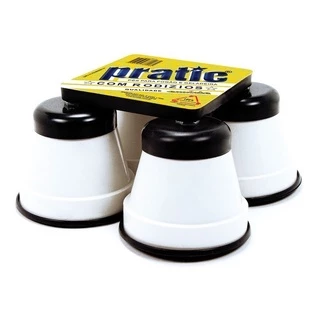 Kit Jogo 4 Suporte Pé Nivelador Com Rodinhas Máquina De Lavar Lava Louças Geladeira em Oferta na Shopee