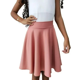 Saia Godê Infantil Rose Moda Evangélica Feminina