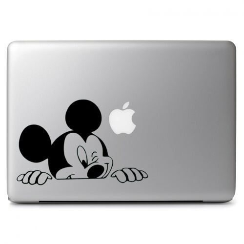 Mickey Mouse Wink Vinil Adesivo Decalque Para Apple Macbook Air Pro 13 15 17" Laptop