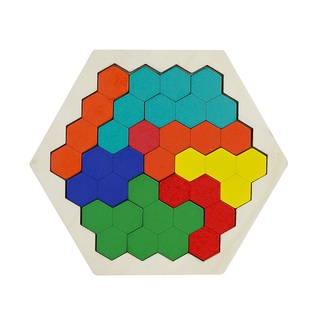 Hohopeti 1 Conjunto Quebra-cabeça De Blocos De Favo De Mel Jogo De Lógica  Brinquedo Quebra-cabeça Tangram Brinquedo De Haste Brinquedos Infantis Pré