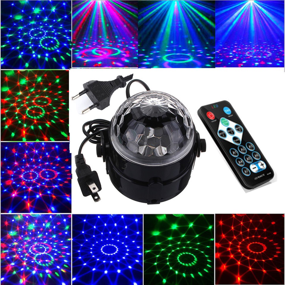 Projetor PHG LED DJ Disco E27 Luz De Palco Luzes De Bola Com Som Ativado A Laser Lâmpada De Para Casa Dança De Festa