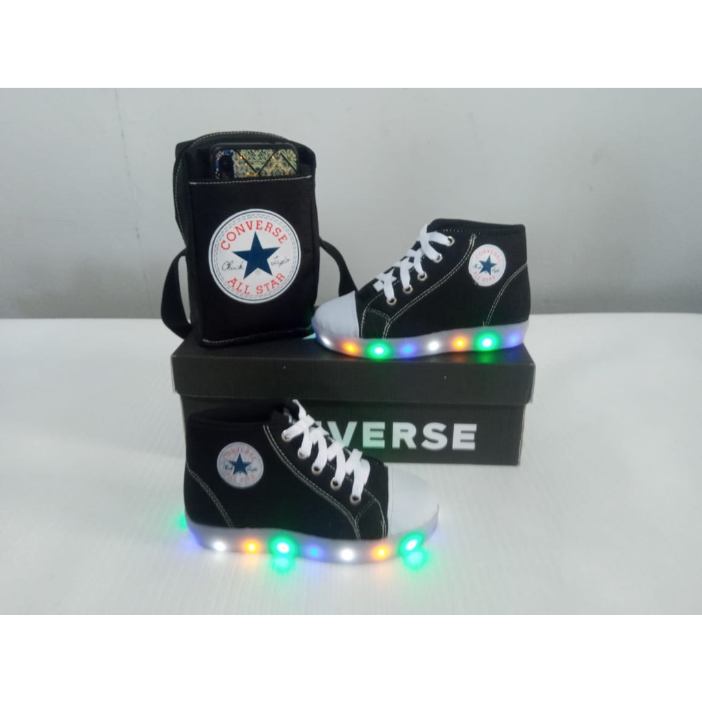 KIT TÊNIS ALL STAR LED + BOLSA
