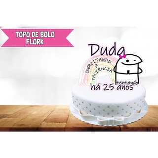 Topo De Bolo Flork Meme Bento Cake Topper dou uma surtada no Shoptime