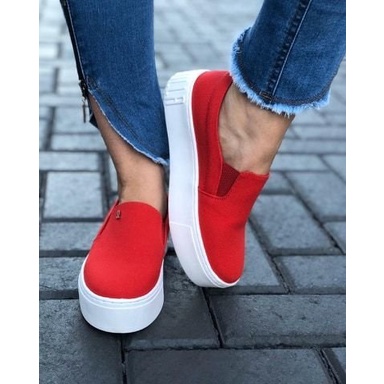 Tenis slip best sale on vermelho feminino