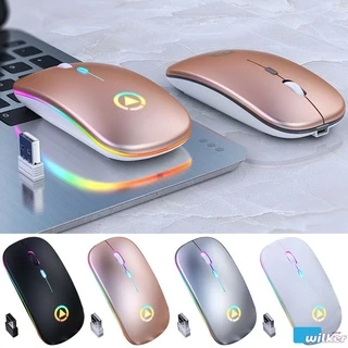 Mouse Mause Silencioso Recarregável Sem Fio 2.4ghz wilker1
