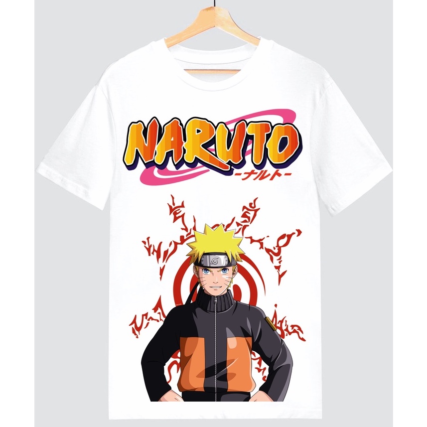 Camiseta Infantil Até Adulto Manga Naruto Uzumaki Desenho