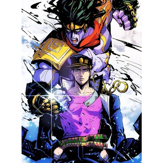 JOJO`S BIZARRE ADVENTURE 01 a 09 - Quadro decorativo 14cm x 20cm