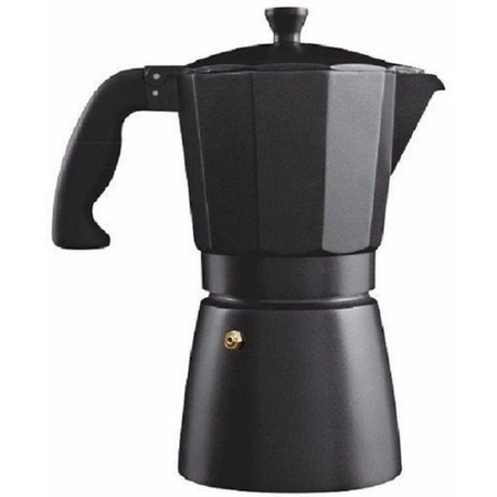 Cafeteira Italiana Preta 9 Xicaras Esmaltado Café Expresso
