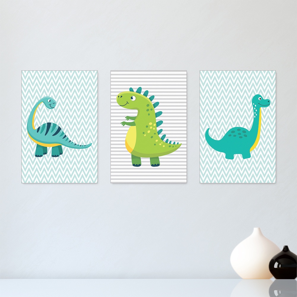 Quadro Quadro Infantil Menina Menino desenho dinossauro