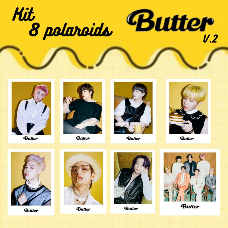 kit 8 Polaroids BTS - BUTTER v.2 | Shopee Brasil