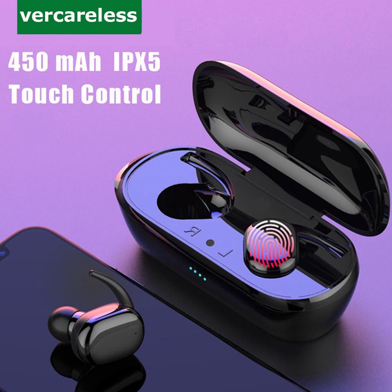 Y30 Tws Fone De Ouvido Sem Fio Bluetooth 5.0 Com Redução De Ruído /4D Estéreo Toque de impressão digital Y50