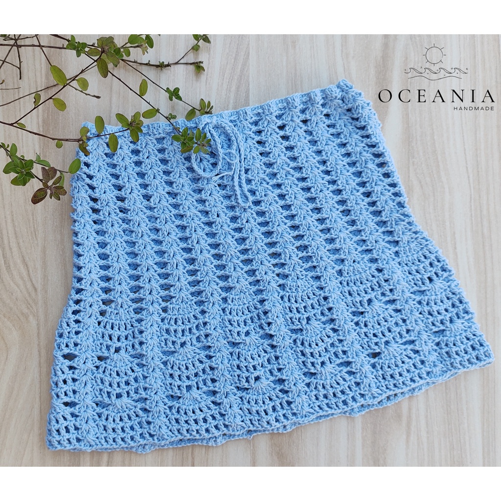 Saia croche hot sale praia