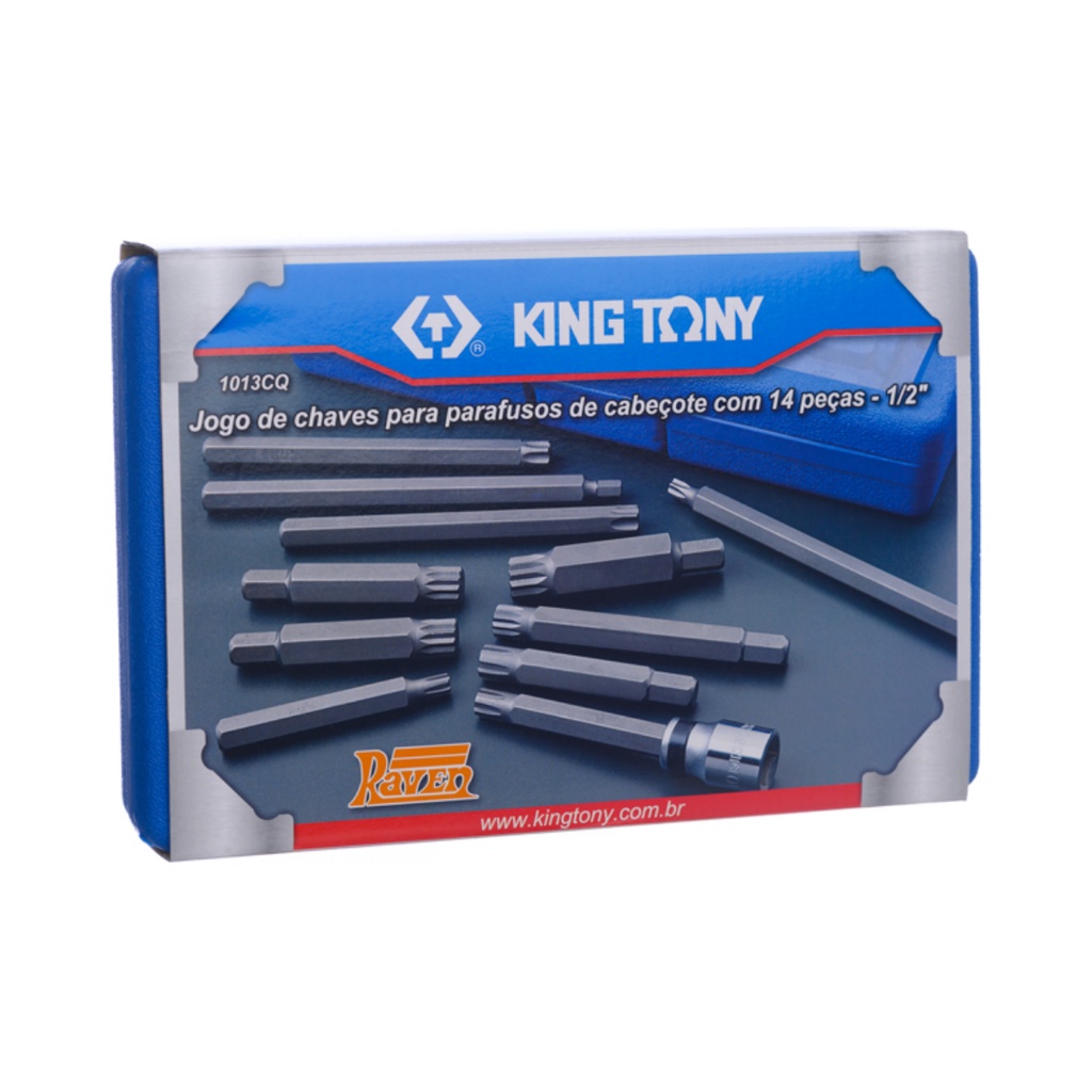 Jogo de Bits Para Parafuso do Cabeçote 1/2'' Com 14 Peças Jogo de Bits Para Parafuso do Cabeçote 1/2'' Com 14 Peças